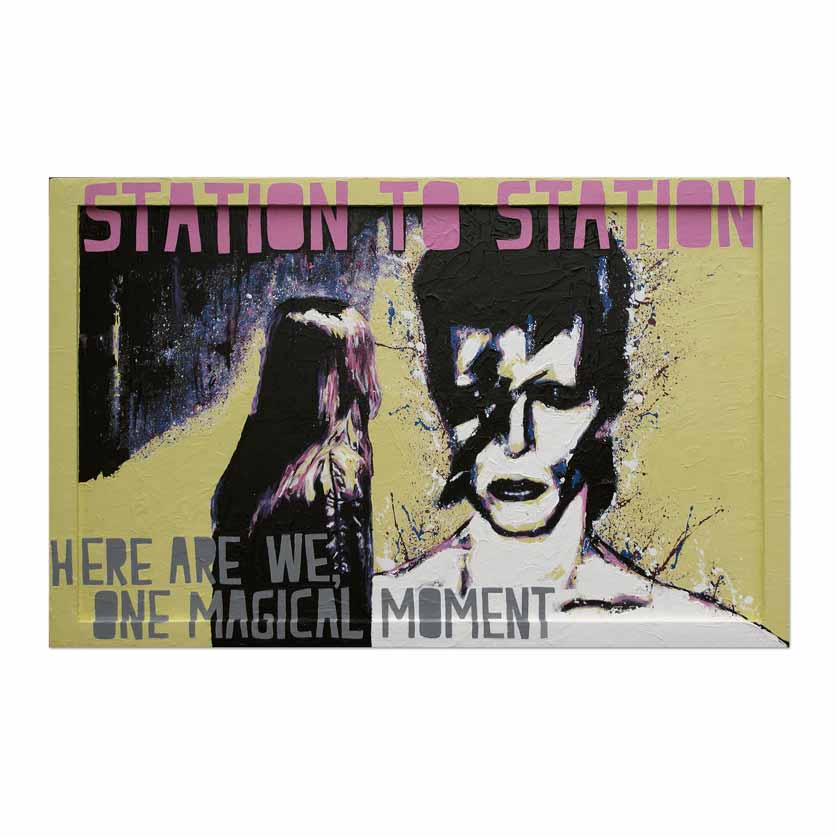 Station to station    (David Bowie)   H 61 x B 95 cm