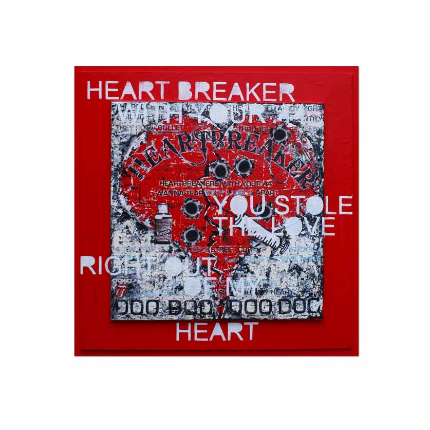  Heartbereaker (Rolling Stones) H 83 x B 83 cm