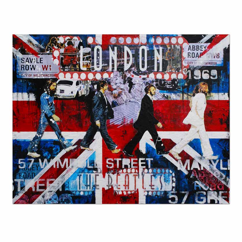 The Beatles  London     H 71 x B 91.5 cm
